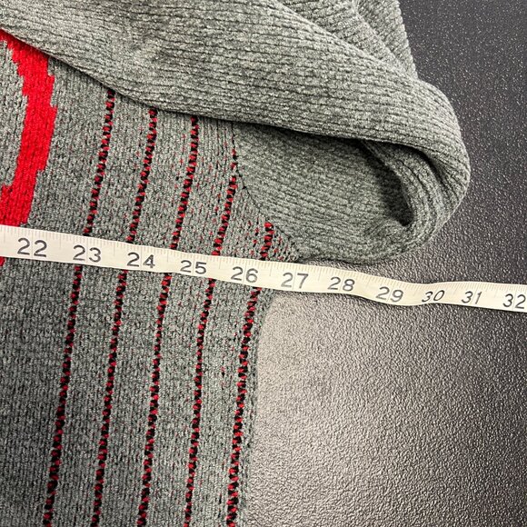 VTG Avirex Crewneck Sweater Mens Big Logo 90’s Y2K Streetwear Black Gray Sz 2XL - Picture 7 of 10